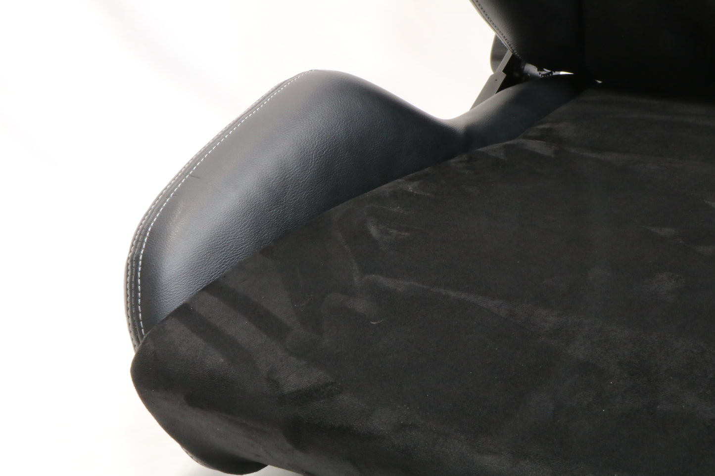 【Custom Logo Available】VELOT Racing Seat Black Suede + PVC Universal Car Sport Seat - High Back Design, Side Bolsters