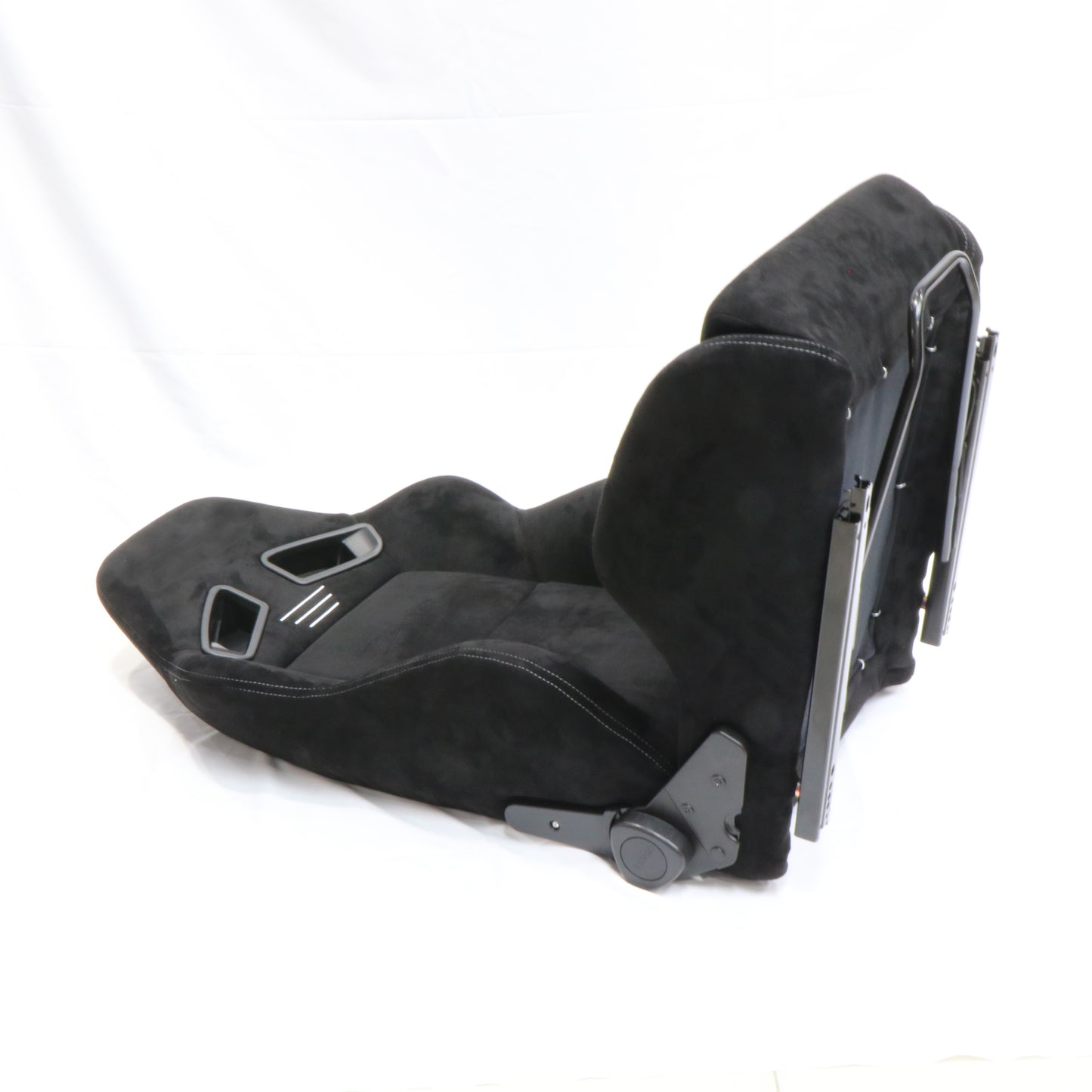 【Custom Logo Available】VELOT Racing Seat Black Suede Universal Car Sport Seat  - High Back Design, Side Bolsters
