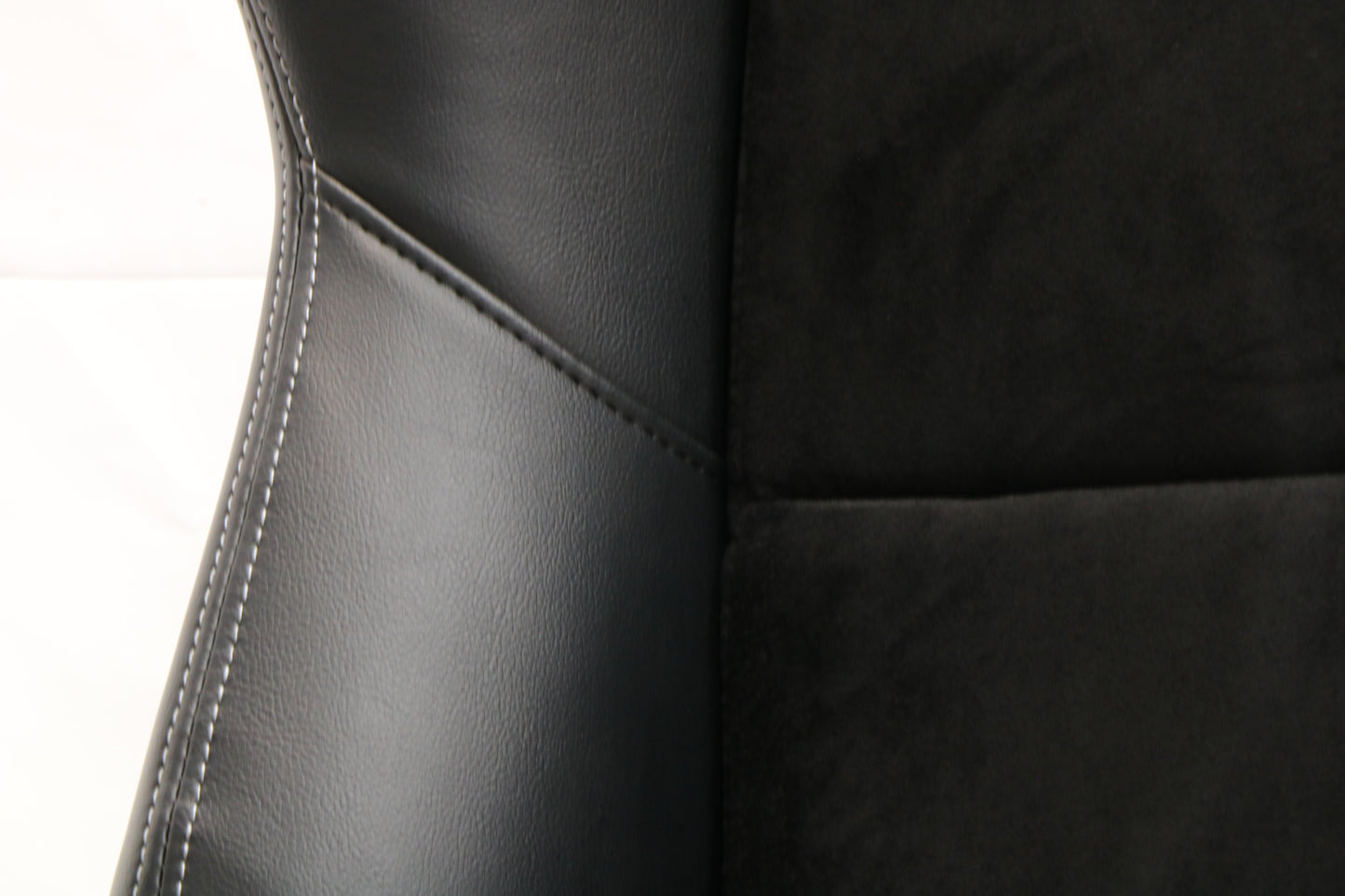 【Custom Logo Available】VELOT Racing Seat Black Suede + PVC Universal Car Sport Seat  - High Back Design, Side Bolsters